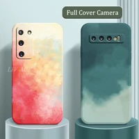 Painting Silicone Phone Case For Samsung Galaxy S21 S20 Pro Ultra Fan Edition S10 Plus Note Pro Plus Galaxi Coque Cover