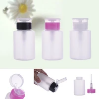 150ml empty pump dispenser nail art polishacetone remover case bottle make up