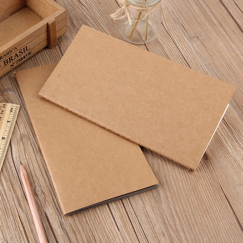 Standard Type 21*11 Travel Notebook Within Core Diary Notepad Kraft Paper Book Large Number | Канцтовары для офиса и дома