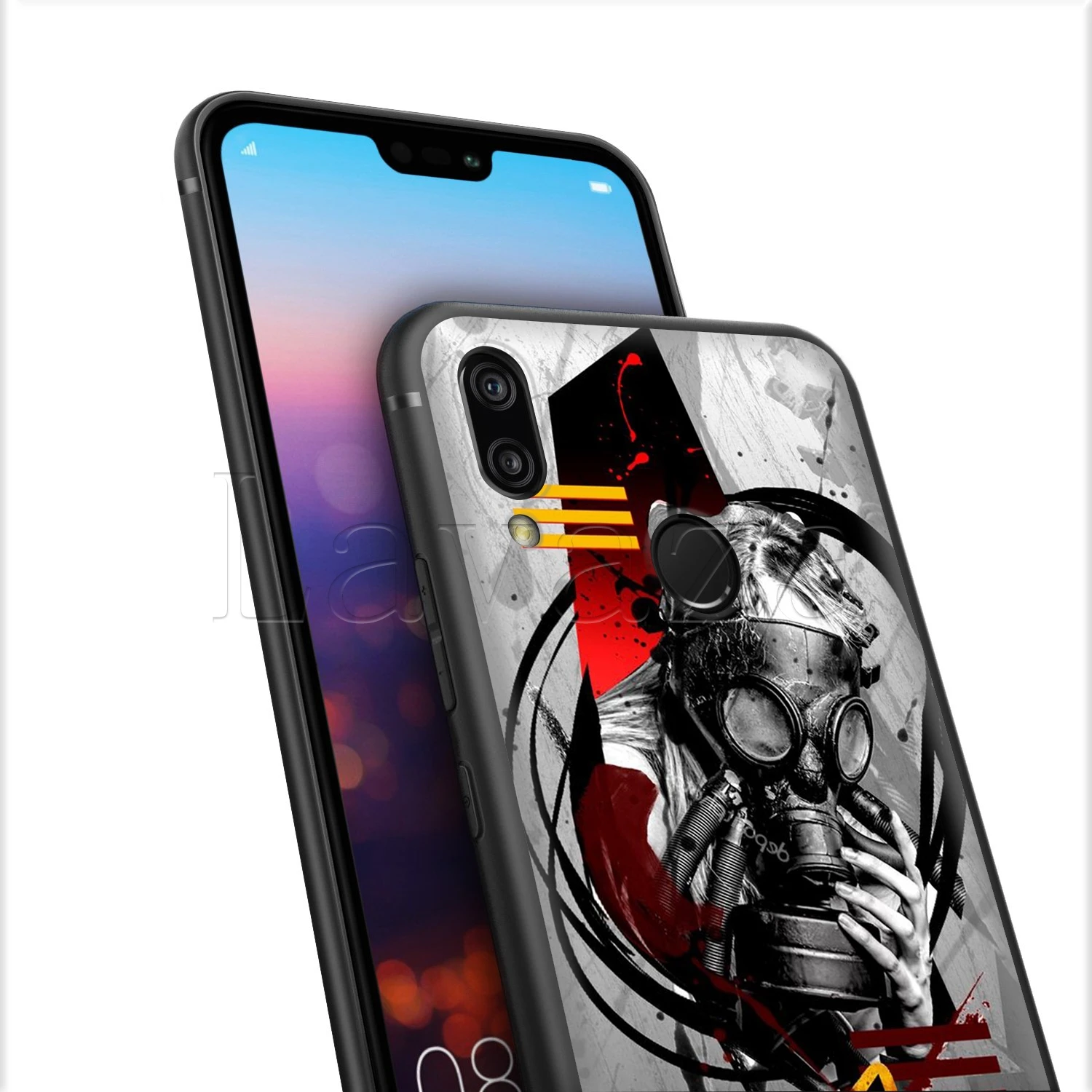 Чехол Lavaza с противогазовой маской для мужчин Huawei Honor Nova 6 7 9A 10 Y6P P40 30 Pro Max SE 4G