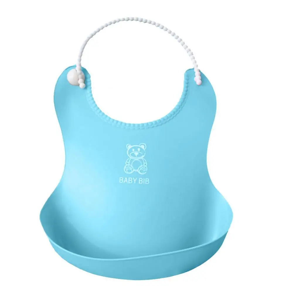 

Lovely Baby Infants Kids Cute Silicone Bib Lunch Feeding Bibs Cute Waterproof