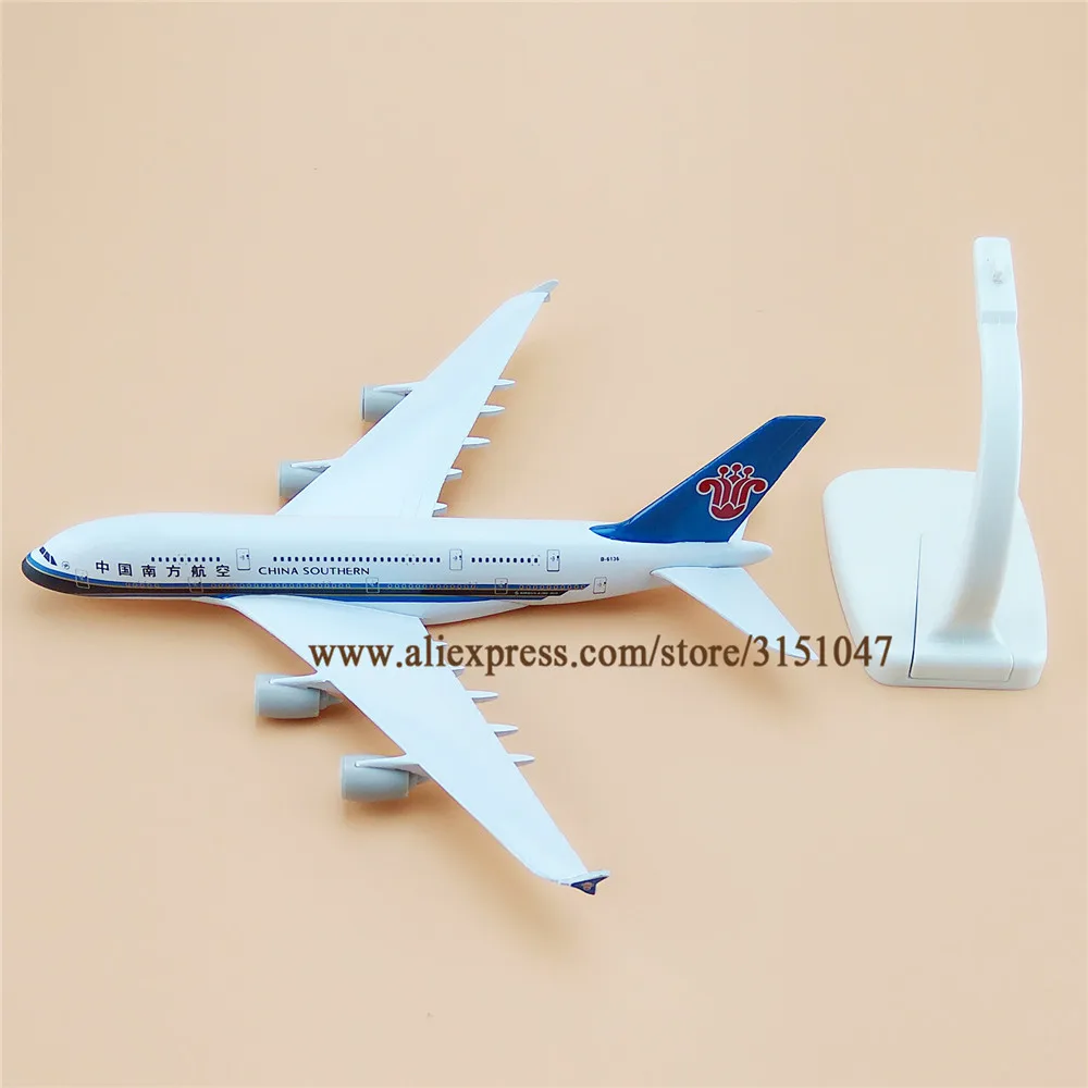 

18cm Air China Southern Airbus 380 A380 Airlines Plane Model Alloy Metal Diecast Model Airplane Aircraft Airways Gift