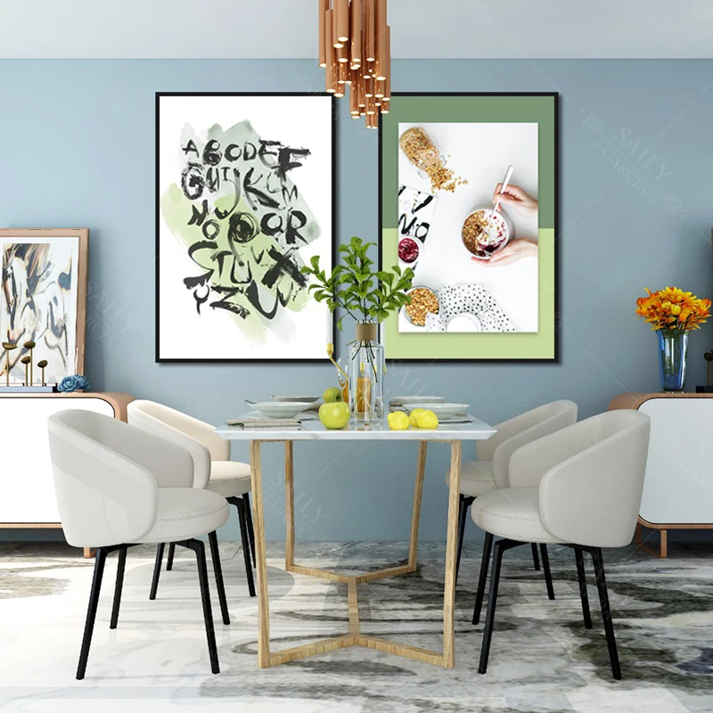 Доброе утро! Скандинавская кухня украшение холст Картина Современный Кофе Торт