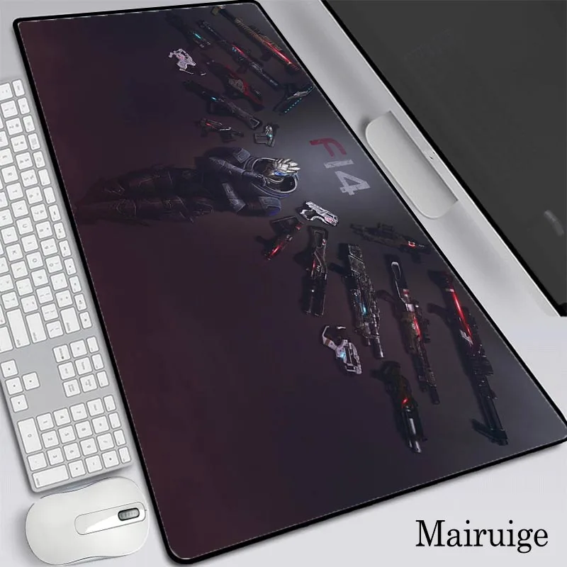 

Gun Anime RGB Gaming Large Mouse Pad Gamer Led Computer Mousepad Big Mouse Mat with Backlight Carpet for Keyboard Desk Mat XXL