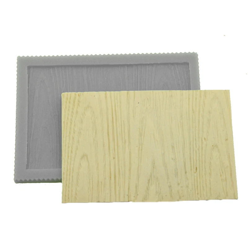 Wood Grain Pattern Silicone Fondant Cake Mold Trunk Texture Paste Sugar Craft Border Decorating Mould Baking Tools |