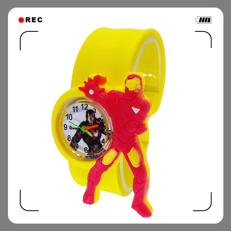 Dropshiping Модные мультфильм аниме часы студента Железный человек Детские Кварцевые часы ребенок мальчики подарок детские часы Relogio Infantil Montre Enfant