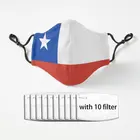 Маска многоразовая, с 5-слойным фильтром PM2.5, с флагом Чили