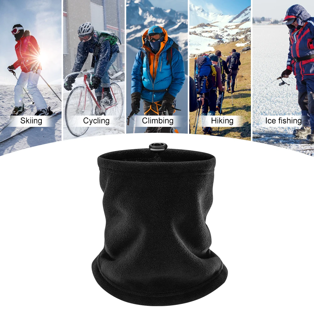 3-in-1 Winter Neck Gaiter Warmer Face Mask Hat Outdoor Sports Windproof UV Protection Thermal Beanie Cap | Спорт и развлечения