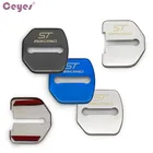 Ceyes 4 шт. автомобильные аксессуары Строительная Защитная Пряжка Чехол для Ford Focus 3 MK3 ST гоночная эмблема Escape автостайлинг