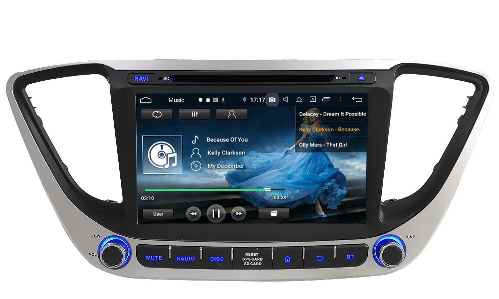 Klyde ips 4G Android 9,0 Восьмиядерный 4 Гб ОЗУ 64 Гб ПЗУ DSP BT автомобильный DVD мультимедийный плеер радио для Hyundai Verna Solaris