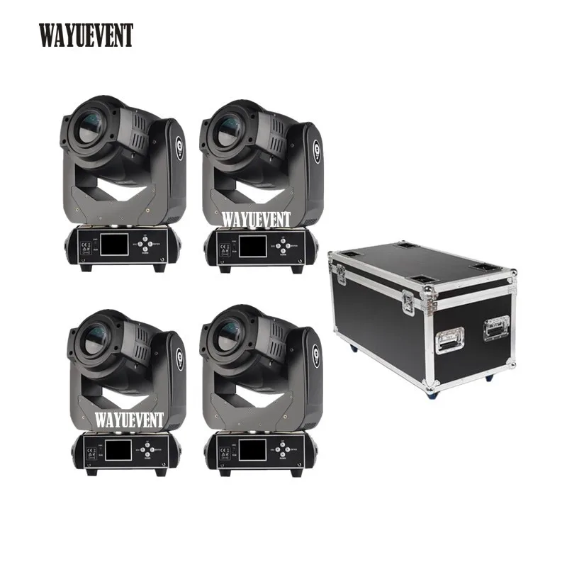 4pcs With 1 Flycase 4 шт/лот Spot Lyre 90 Вт Gobo светодиодный световой прожектор Lyre Moving Head для Театральная сцена Дискотека Вечерние - Цвет: 4pcs With 1 Flycase