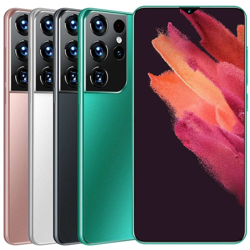 Новое поступление сотовый телефон S21 Android смартфон 64 ГБ 256 512 десять ядер HD дисплей