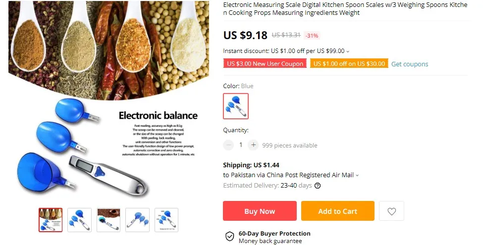 11LB/5000g Digital Kitchen Scales Stainless Steel Cooking Food Measuring Tools LED Display Electronic Weight Scale Libra