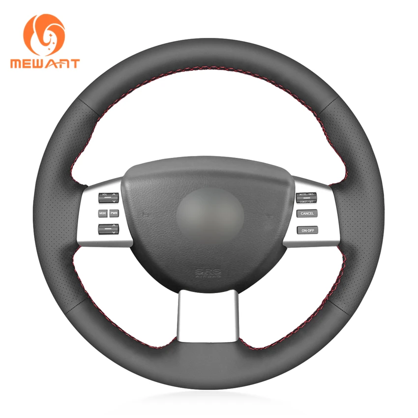 MEWANT черный чехол рулевого колеса автомобиля из натуральной кожи для Nissan Murano 2004 2007