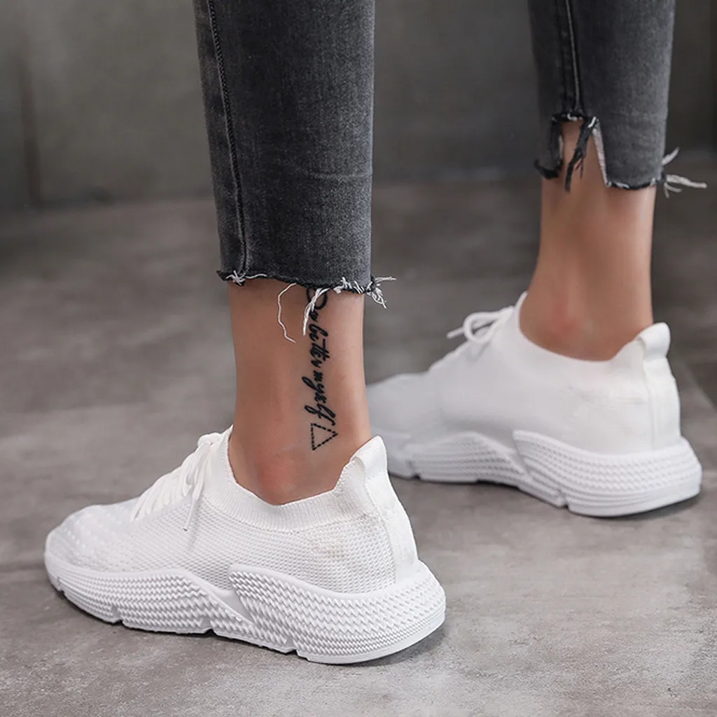 Женские теннисные туфли 2020 женские повседневные однотонные черные спортивная