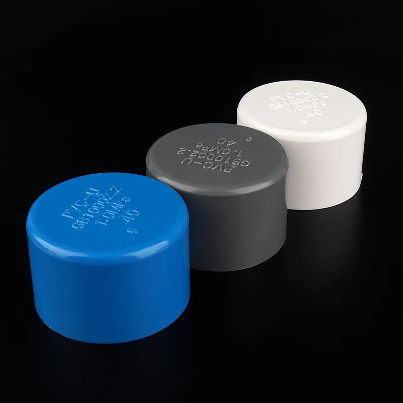 2-60pcs 40mm PVC Pipe End Connector Water Hose Plug Tube Cap Garden Irrigation Systerm Farm Accessories Fish Tank Adapter | Дом и сад