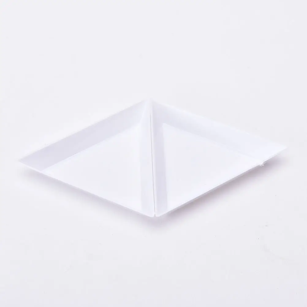 

2Pcs Nail Art Rhinestones Beads Container Holder Triangle Craft Nail Art Tools Wholesale