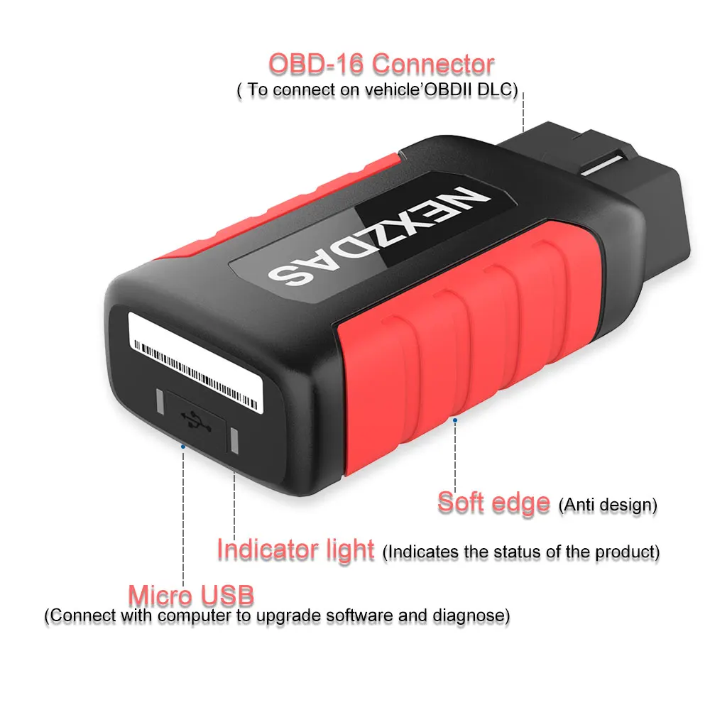 Инструмент для диагностики бензина и дизельного топлива humзор NexzDAS ND606 OBD2 сканер