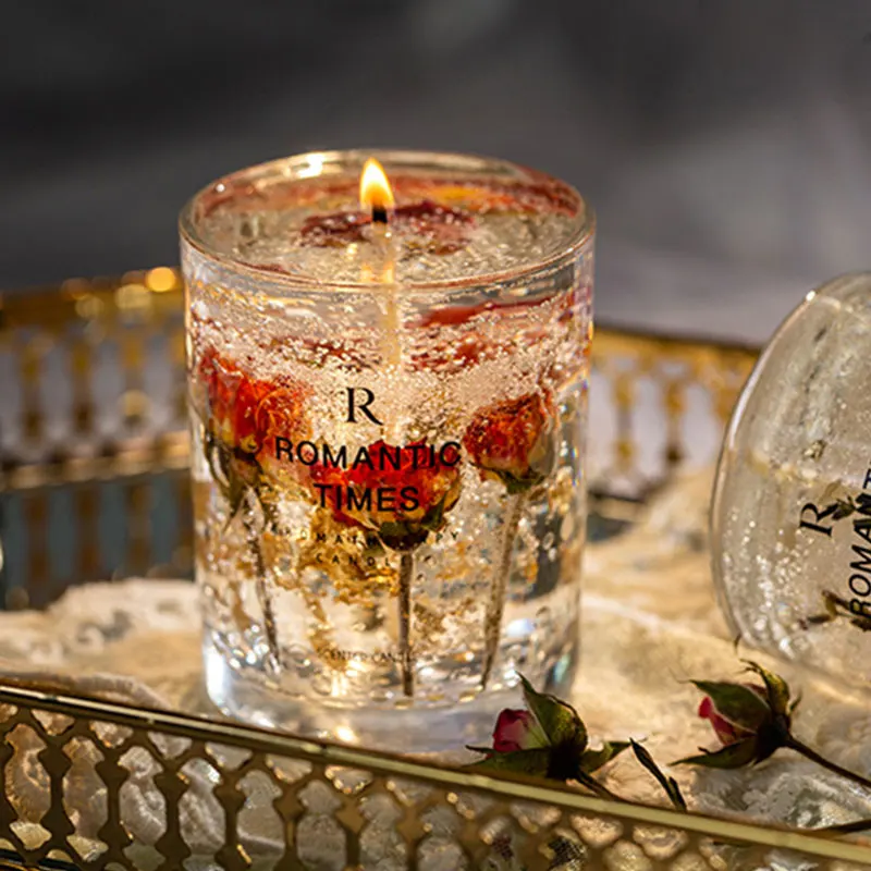 

Flower Fruit Essential Oil Scented Candle Wedding Birthday Festival Aromatherapy Candle Girl Bath and Body Work Fragrance Candle
