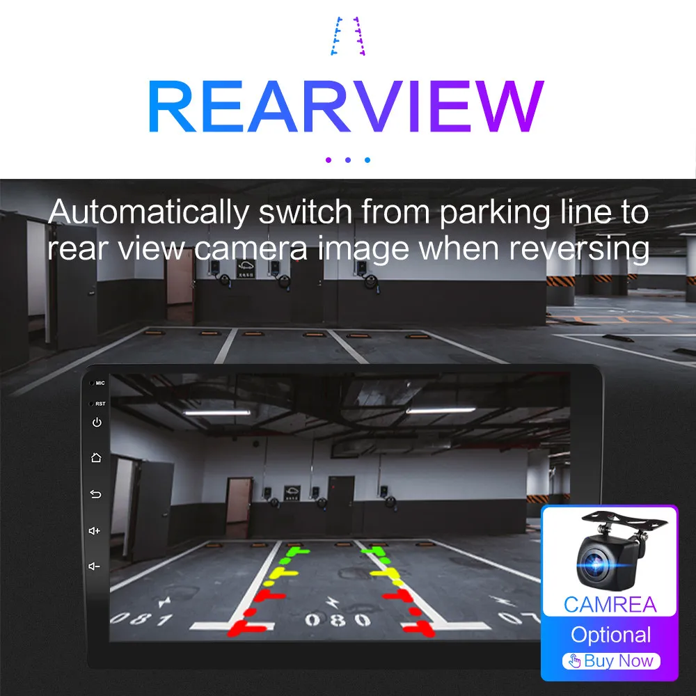 2 Din Android 9 1 автомобильный мультимедийный плеер 10 дюймов Авторадио Стерео радио GPS