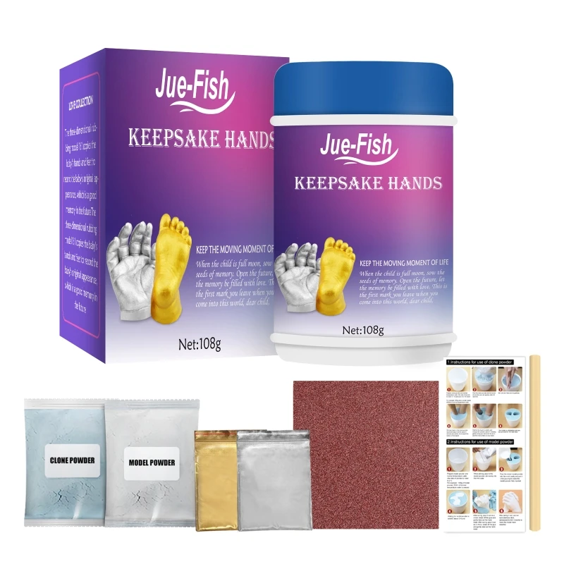 

Creative Baby Keepsake Hand Casting Kit for Infant Hand Foot Molding for Memorable First Birthday Christmas Newborn Gift