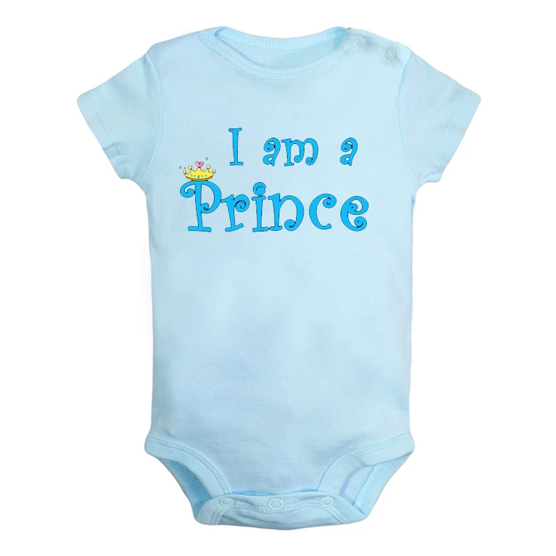 Одежда для новорожденных мальчиков и девочек с надписью I'm 1 Year I Am a Princess Prince