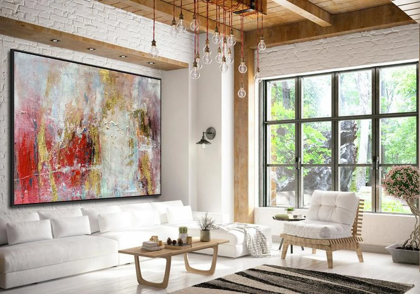 

Textured Abstract Painting Original Large Colorful Gold Oversize Canvas Abstract Modern Wall Art Contemporary Elegant Decor