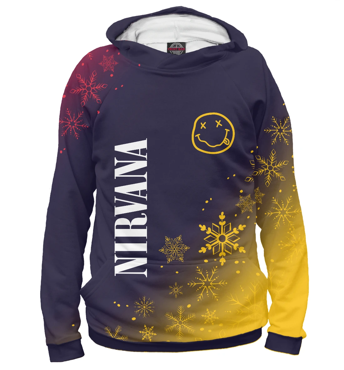 Худи толстовка Nirvana - Снежный (музыка) | Мужская одежда