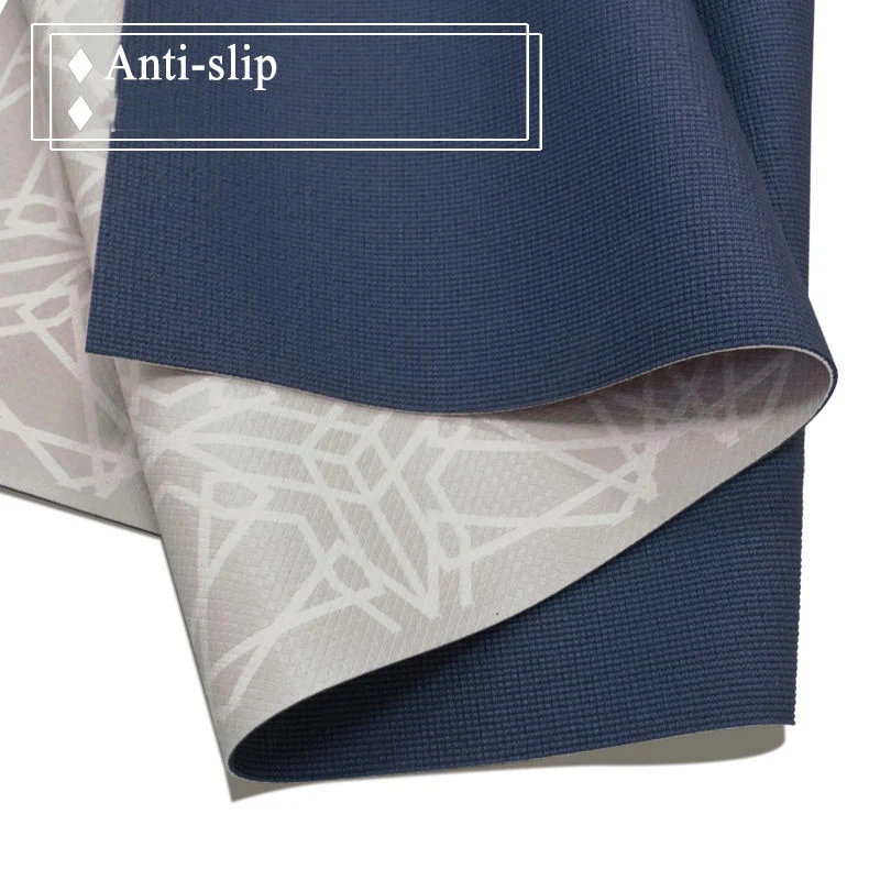 

Digital Printing PVC Yoga Mat Portable Non-Slip Mat Protection Yoga Exercise Pad With Position Line Fitness Gymnastics Pilates