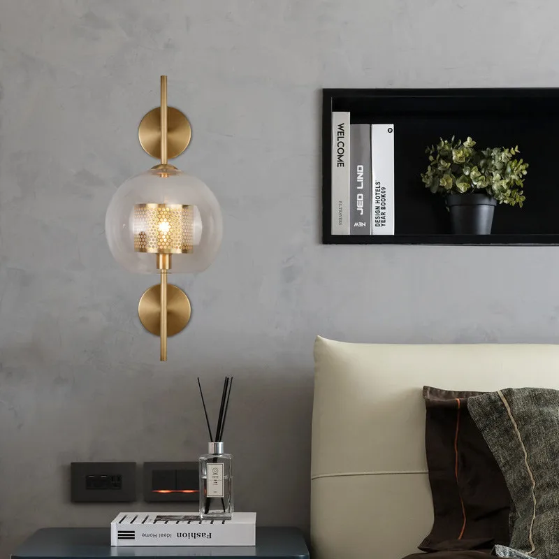 Настенный светильник в скандинавском стиле ретро дизайн для спальни