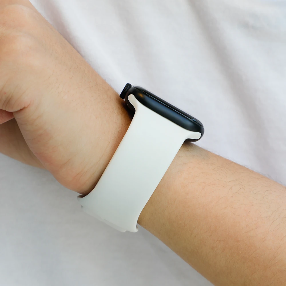 

Силиконовый ремешок для Apple watch 7 band 45 мм 41 мм 44 мм 40 мм аксессуары ремешок для часов smartwatch Браслет iWatch serie SE 6 5 4 3 2 1