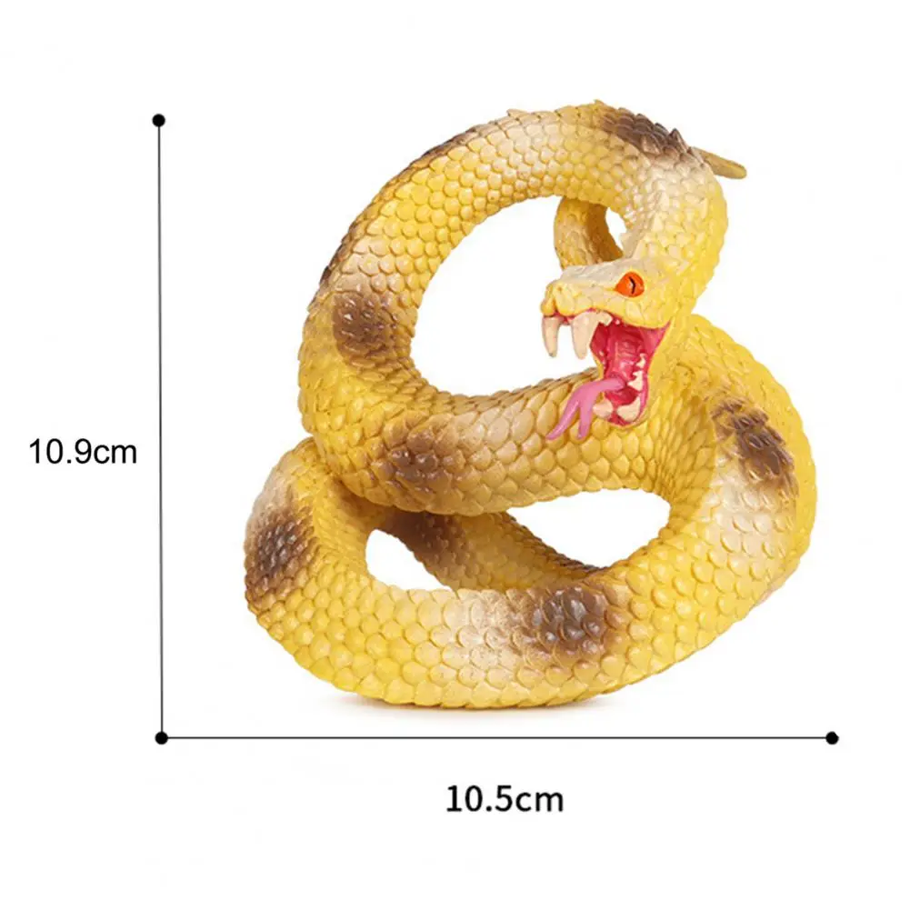 Фигурка змеи яркая твердая конструкция красочная фигурка из мультфильма модель