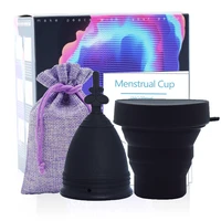 women menstrual cup sterilizer foldable sterilizing silicone cup feminine hygiene lady cup sterilizer for menstrual period