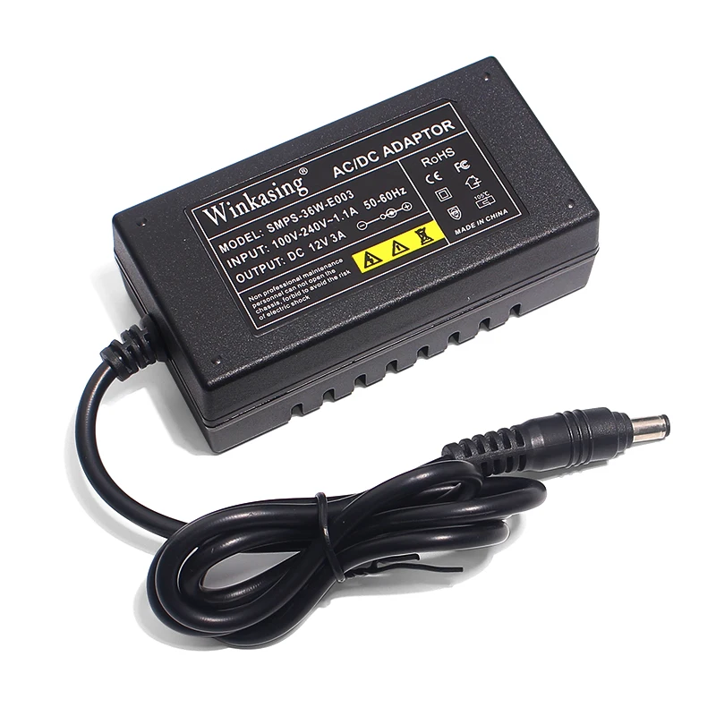 Настольный адаптер для систем видеонаблюдения светодиодный светильник Dc 5 мм x 2 12