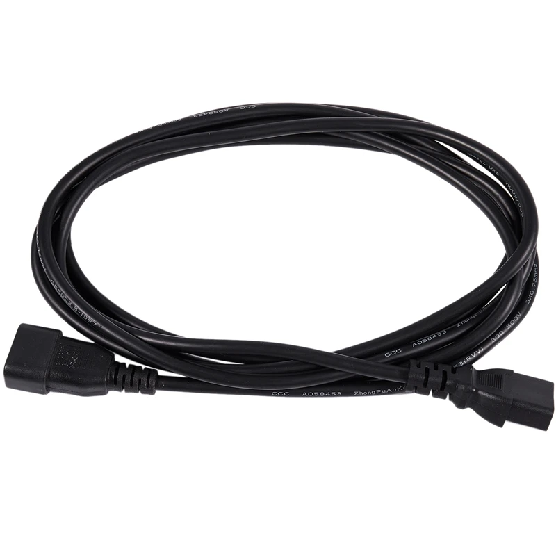 Удлинитель питания IEC Kettle Male to Female UPS Lead C13 C14 Black|Компьютерные кабели и разъемы| |