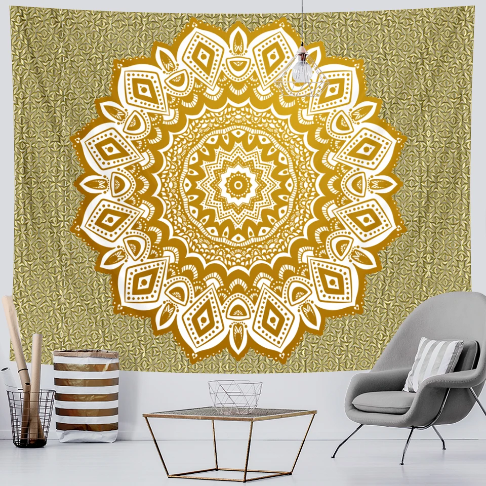Гобелен с мандалой Настенный Коврик для песчаного пляжа плед покрывало палатка