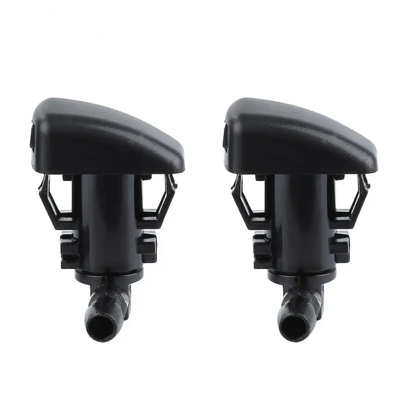 

2PCS Car Windshield Wiper Jet Washer Nozzle Spray Accessories ABS Black For 2008-2012 Ford Fusion Milan Lincoln Windscreen Wiper