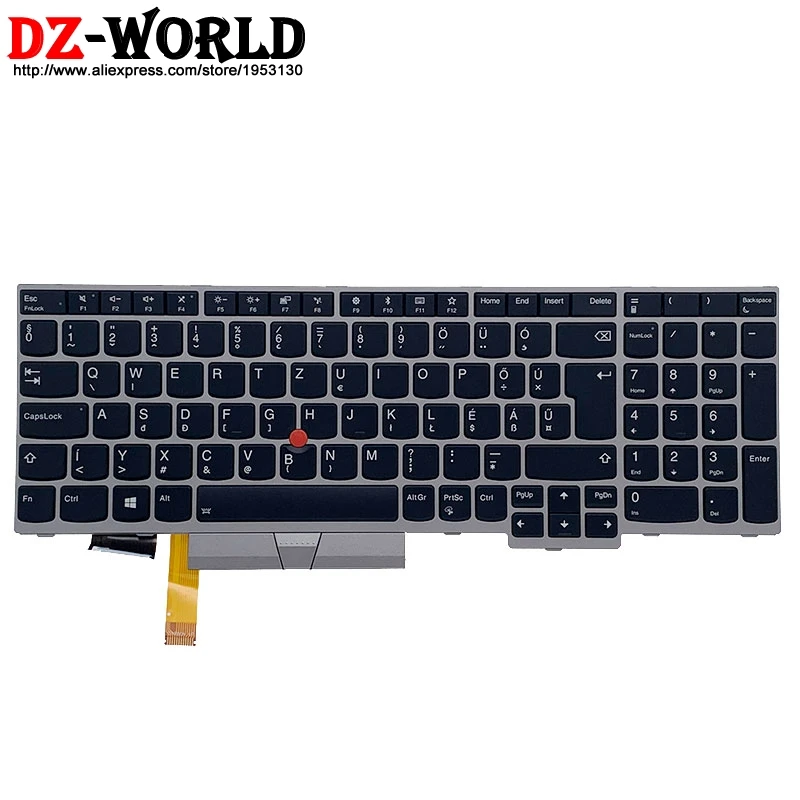 

New Original HU Hungarian Backlit Keyboard for Lenovo Thinkpad E580 E585 E590 T590 P53S L580 L590 P52 P72 P53 P73 Laptop 01YN755