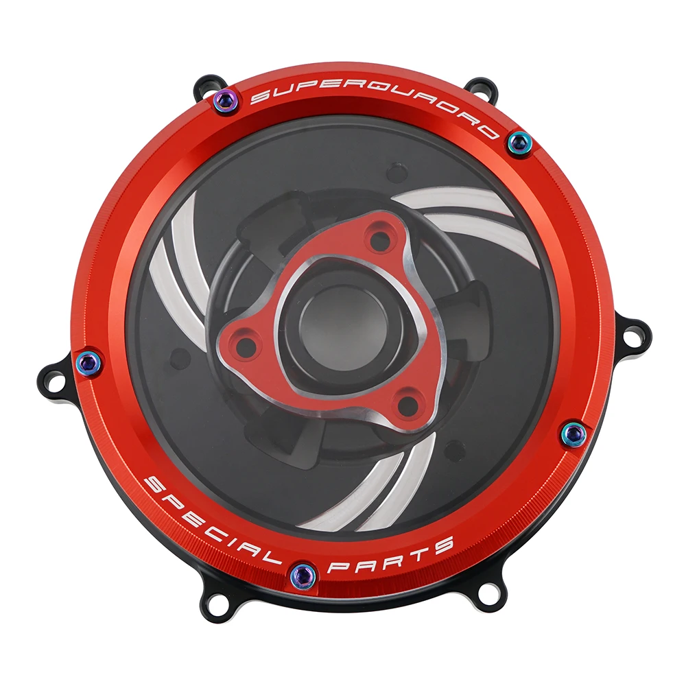 Прозрачная защитная крышка сцепления для Ducati Panigale 1199 1299 959 R S 2012- 2013 часть мотоцикла - Цвет: Черный