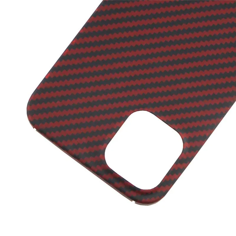 

0.7mm Ultra Thin Carbon Fiber Pattern For iphone 12 Case iphone 12pro Cover Full Protective Aramid Fiber Case KS0914