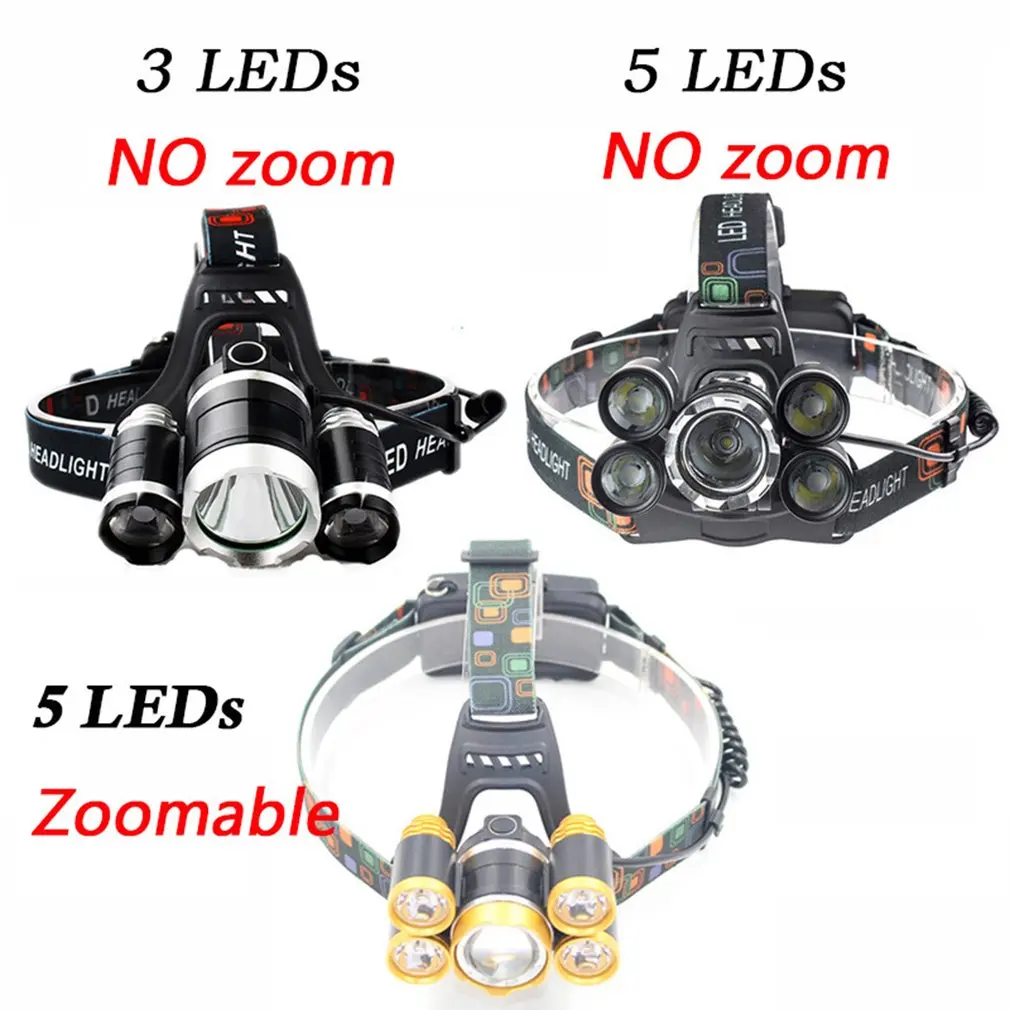 New Rechargeable XML T6 5 LED MTB Headlight Front Bicycle Bike Light Bright | Спорт и развлечения