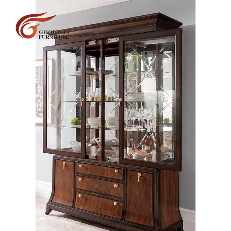 Side Board Tall Мебель для столовой обеденный стол и тканевый мягкий стул и домашний барный винный и стеклянный витринный чехол WA426 - Цвет: Side Board Tall