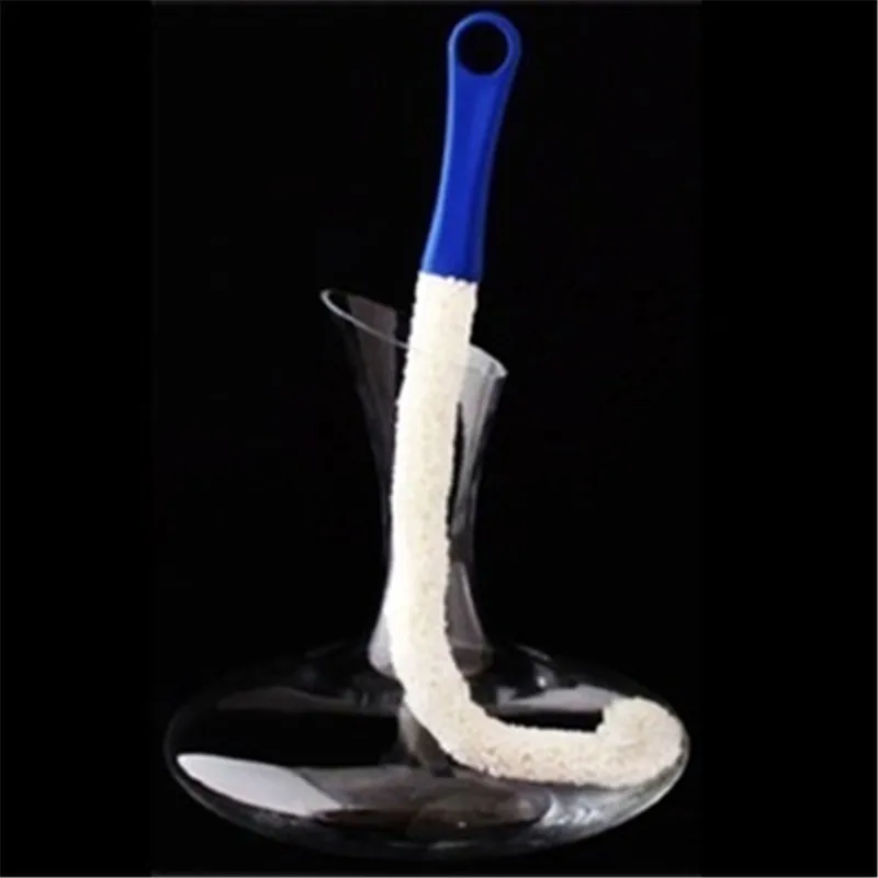 Cleaning Brush Long Neck Bendable Foam Tipped Goblet Glass Decanter Stemware Cups Washing for Red Wine Glasses | Дом и сад
