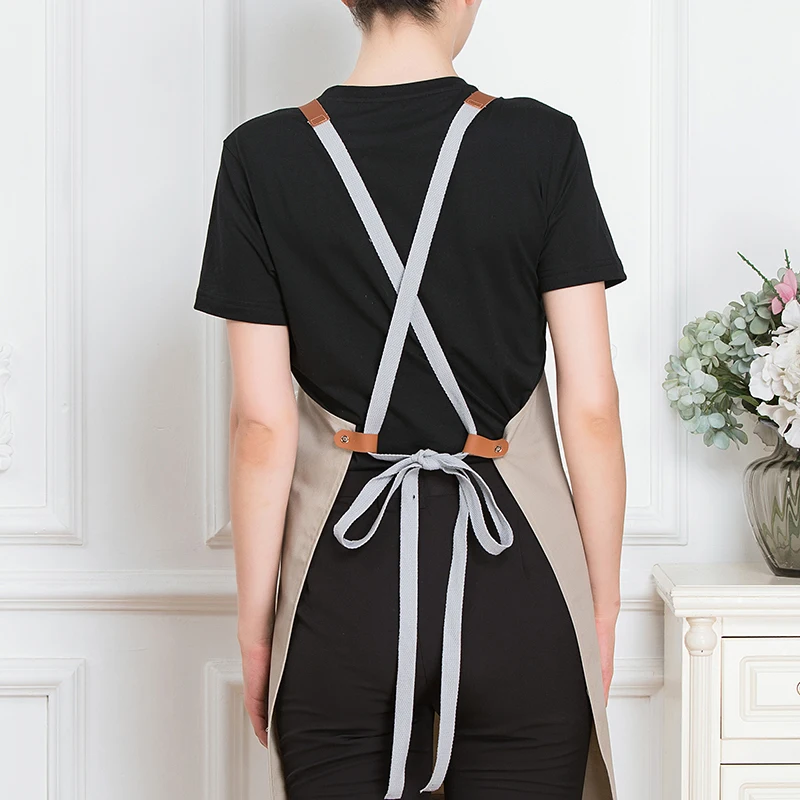 Модный Кухонный Фартук унисекс шеф повара фартук для кофейни парикмахера