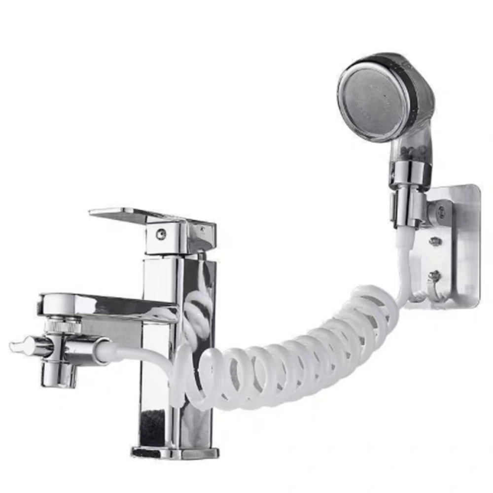 

2021 New Bathroom Faucet External Shower Handheld Sprayer Sprinkler Hose Valve Set For Hand Basin Sink Shower Faucet