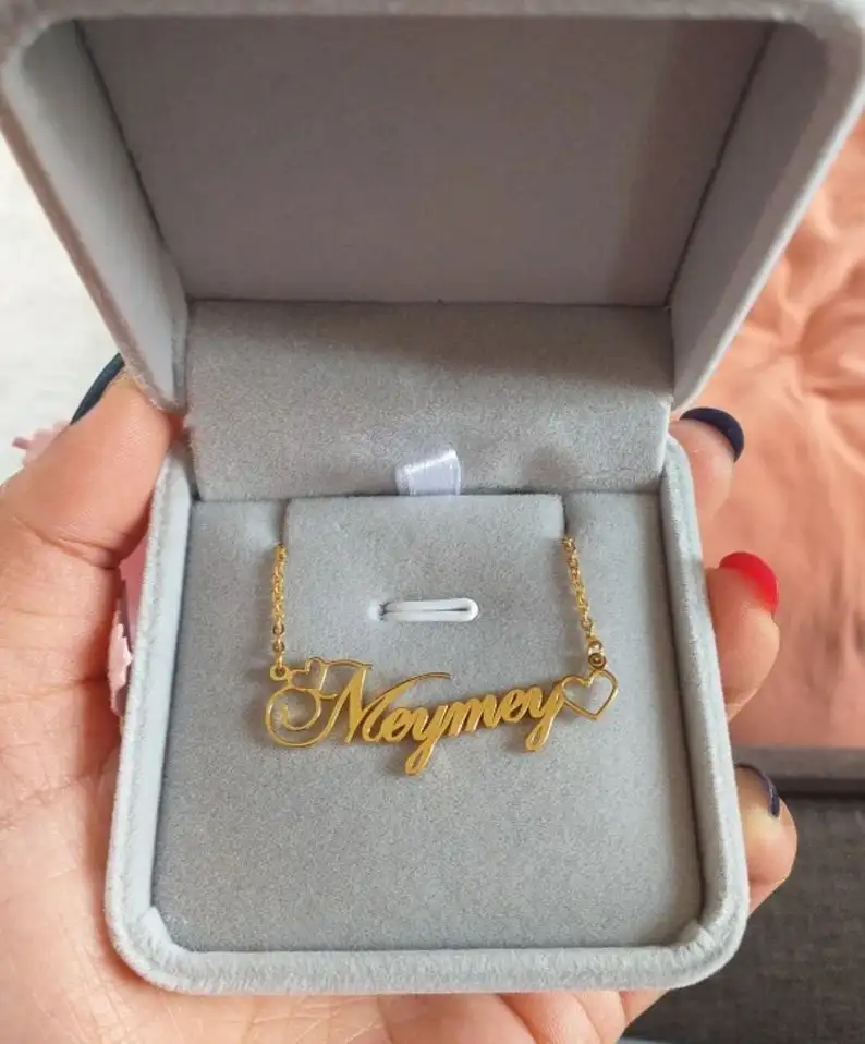 Именное ожерелье на заказ двойной пустой кулон табличка с именем из нержавеющей