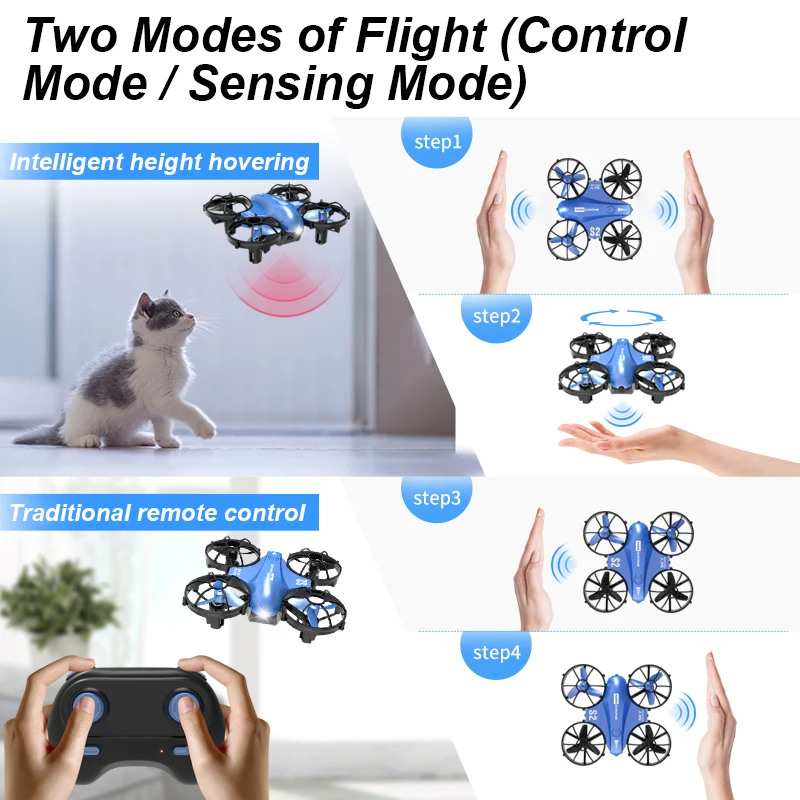 Мини Радиоуправляемый Дрон Вертолет НЛО игрушка для детей жест фиксированная