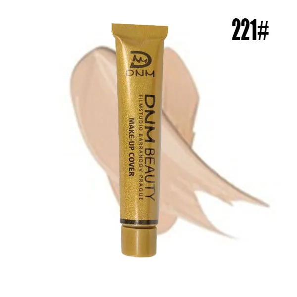 Full Skin Concealer Foundation Cream Face Professional Blemish Cover Dark Spot Tattoo Contour Makeup Liquid Concealer Cosmetic - Цвет: 221