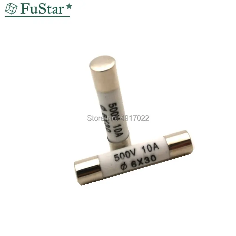 10 шт. 6*30 высокое Давление сломать предохранитель 6x30 мм Предохранитель 500V 0.5A 1A 2A 3A