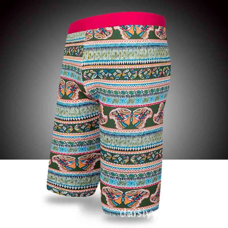 Белый Новая летняя мужская одежда для плавания, купальный костюм, Maillot De Bain, купальные костюмы для мальчиков, шорты-боксеры, плавки, длина до колена, AA417 - Цвет: Белый